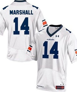 Auburn Tigers #14 Nick Marshall White Football Jersey