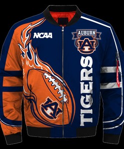 Auburn Tigers Jacket 3D Printed Fire Ball