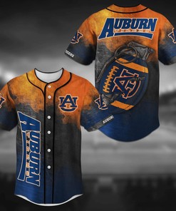 Auburn Tigers NCAA Baseball Jersey Shirt Grenade