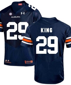 Auburn Tigers Navy Brandon King Football Player Performance Jersey