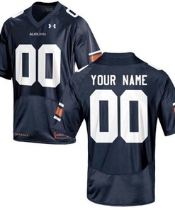 Auburn Tigers Navy Customized Football Jersey