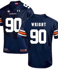 Auburn Tigers Navy Gabe Wright Football Player Performance Jersey