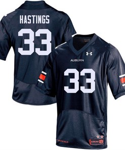Auburn Tigers Navy Will Hastings College Football Jersey