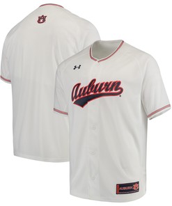 Auburn Tigers Under Armour Performance Replica Baseball Jersey - White Ncaa