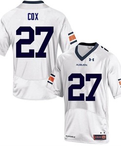 Auburn Tigers White Chandler Cox College Football Jersey