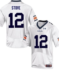 Auburn Tigers White Eli Stove College Football Jersey