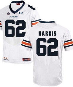 Auburn Tigers White Josh Harris Football Player Performance Jersey