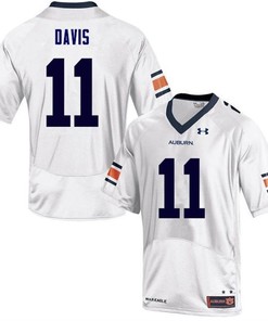 Auburn Tigers White Kyle Davis College Football Jersey