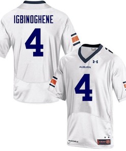 Auburn Tigers White Noah Igbinoghene College Football Jersey
