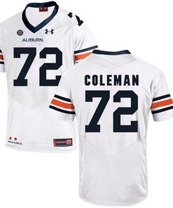 Auburn Tigers White Shon Coleman Football Player Performance Jersey