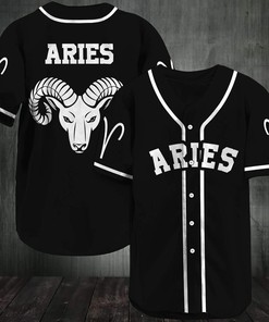B&ampampw Zodiac Aries Personalized 3d Baseball Jersey