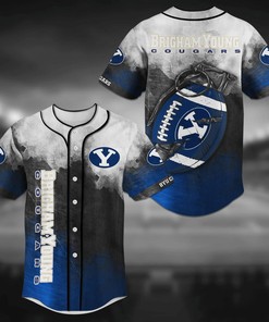 BYU Cougars NCAA Baseball Jersey Shirt Grenade