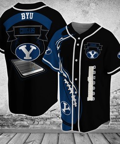 BYU Cougars NCAA Custom Name Baseball Jersey Shirt lassic