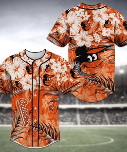Baltimore Orioles MLB Baseball Jersey Shirt Flower
