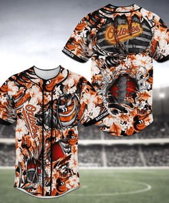 Baltimore Orioles MLB Baseball Jersey Shirt Skeleton