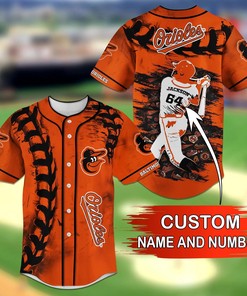 Baltimore Orioles MLB Personalized Name Number Baseball Jersey Shirt