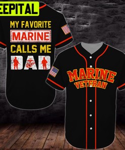 Baseball Jersey United States Marine Corps veteran All Over Printed Trending Baseball Jersey