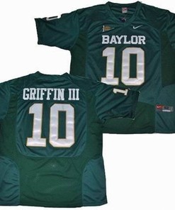 Baylor Bears #10 Robert Griffin III Green Football Jersey