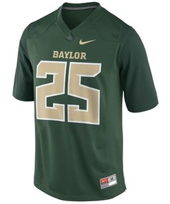 Baylor Bears #25 Lache Seastrunk Green Football Jersey