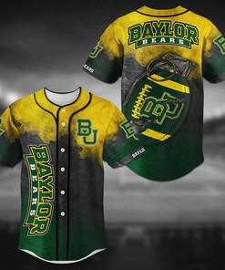 Baylor Bears NCAA Baseball Jersey Shirt Grenade