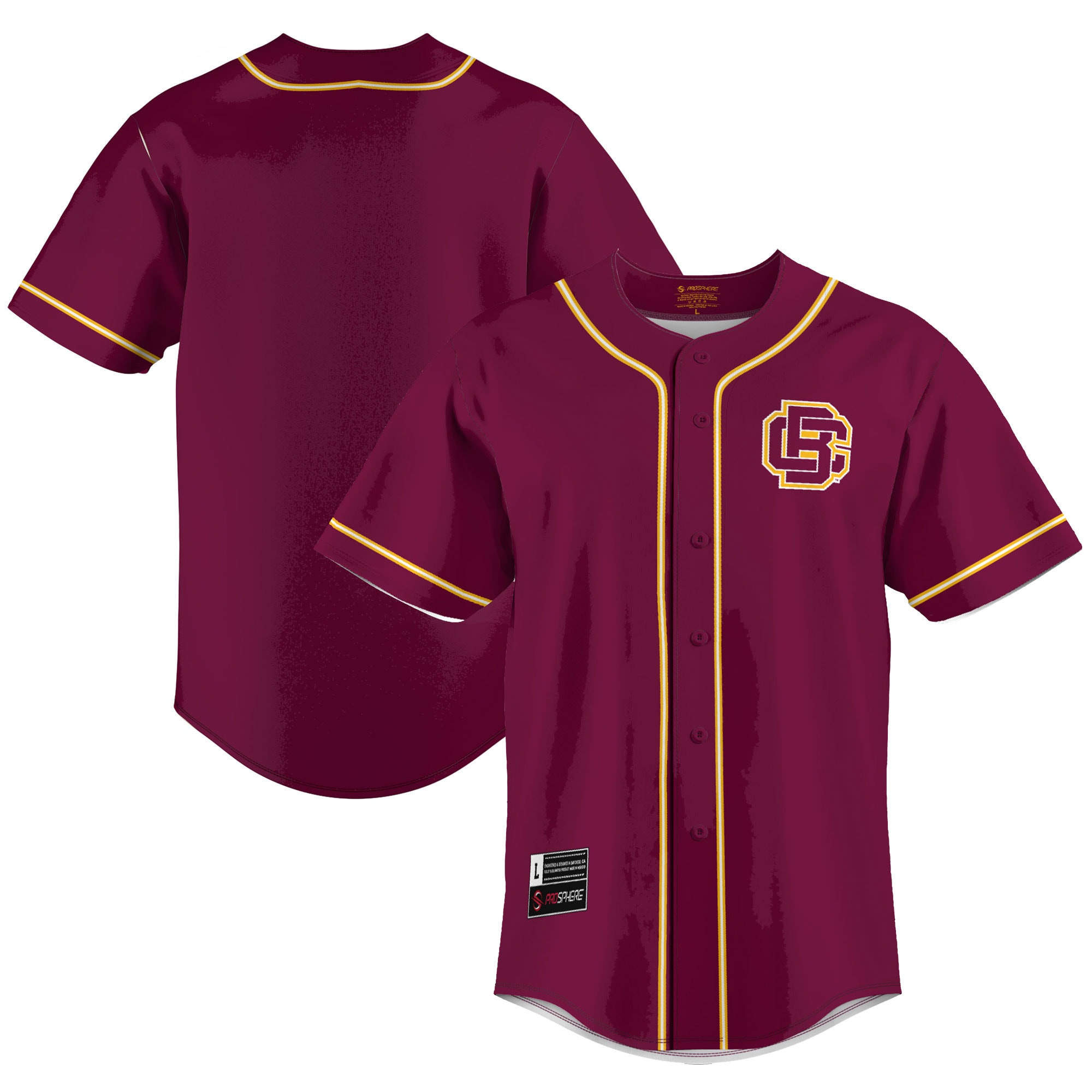 Bethune-cookman Wildcats Baseball Jersey - Maroon Ncaa
