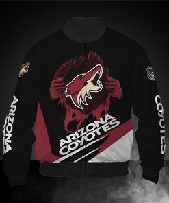 Black Arizona Coyotes Jacket Print 3D