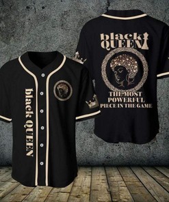Black Queen The Most Powerful Personalized 3d Baseball Jersey