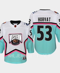 Bo Horvat 53 Vancouver Canucks 2023 All-Star Game Jersey White Equipment