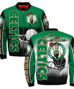 Boston Celtics Bomber Jacket 3D Full Print