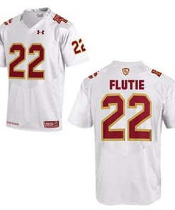 Boston College Eagles #22 Doug Flutie White Football Jersey