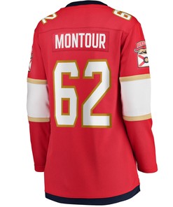 Brandon Montour Florida Panthers Women's Home Breakaway Player Jersey - Red Jersey