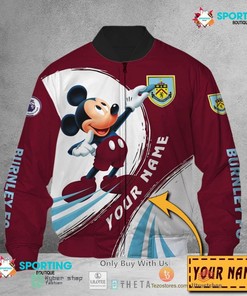 Burnley FC Custom Name Mickey Bomber Jacket