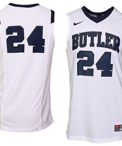 Butler Bulldogs #24 White Basketball Jersey