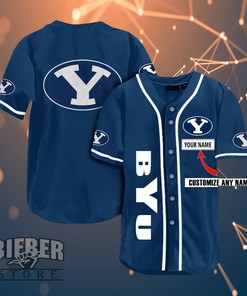 Byu Cougars Personalized Name Ncaa Fans Team 3d Customization Gifts Baseball Jersey
