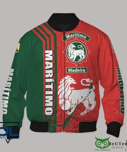 CS Maritimo Red Green Bomber Jacket