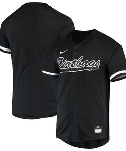 Cal State Long Beach The Beach Vapor Untouchable Elite Replica Full-button Baseball Jersey - Black Ncaa