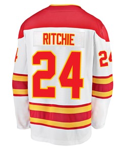 Calgary Flames Brett Ritchie 24 Away 2022 Stanley Cup Final Breakaway Men Jersey - White