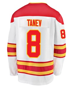 Calgary Flames Christopher Tanev 8 Away 2022 Stanley Cup Final Breakaway Men Jersey - White