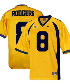 California Golden Bears #8 Aaron Rodgers Gold Football Jersey