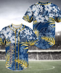 California Golden Bears NCAA Baseball Jersey Shirt Flower