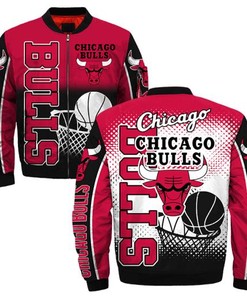 Chicago Bulls Warm Up Jacket 3D Full Print