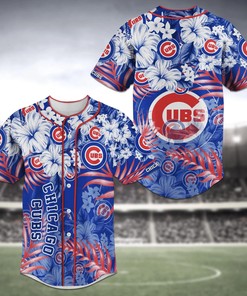Chicago Cubs MLB Baseball Jersey Shirt Flower