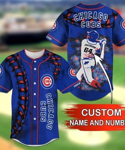 Chicago Cubs MLB Personalized Name Number Baseball Jersey Shirt