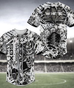 Chicago White Sox MLB Baseball Jersey Shirt Skeleton