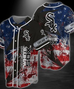 Chicago White Sox MLB Baseball Jersey Shirt US Flag