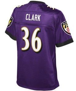 Chuck Clark Baltimore Ravens Nfl Pro Line Womens Team Color Player Jersey - Purple