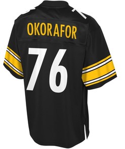 Chukwuma Okorafor Pittsburgh Steelers Nfl Pro Line Player Jersey - Black