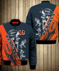 Cincinnati Bengals Jackets Cartoon Athlete Ball Star