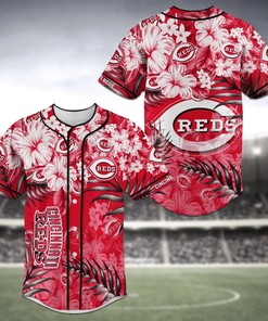 Cincinnati Reds MLB Baseball Jersey Shirt Flower