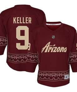 Clayton Keller 9 Arizona Coyotes Alternate 2022/23 Youth Player Jersey - Garnet